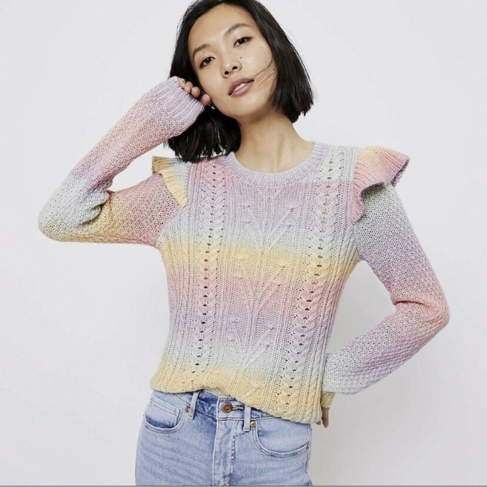 Loft Unicorn Spacedye Ombré Sweater
